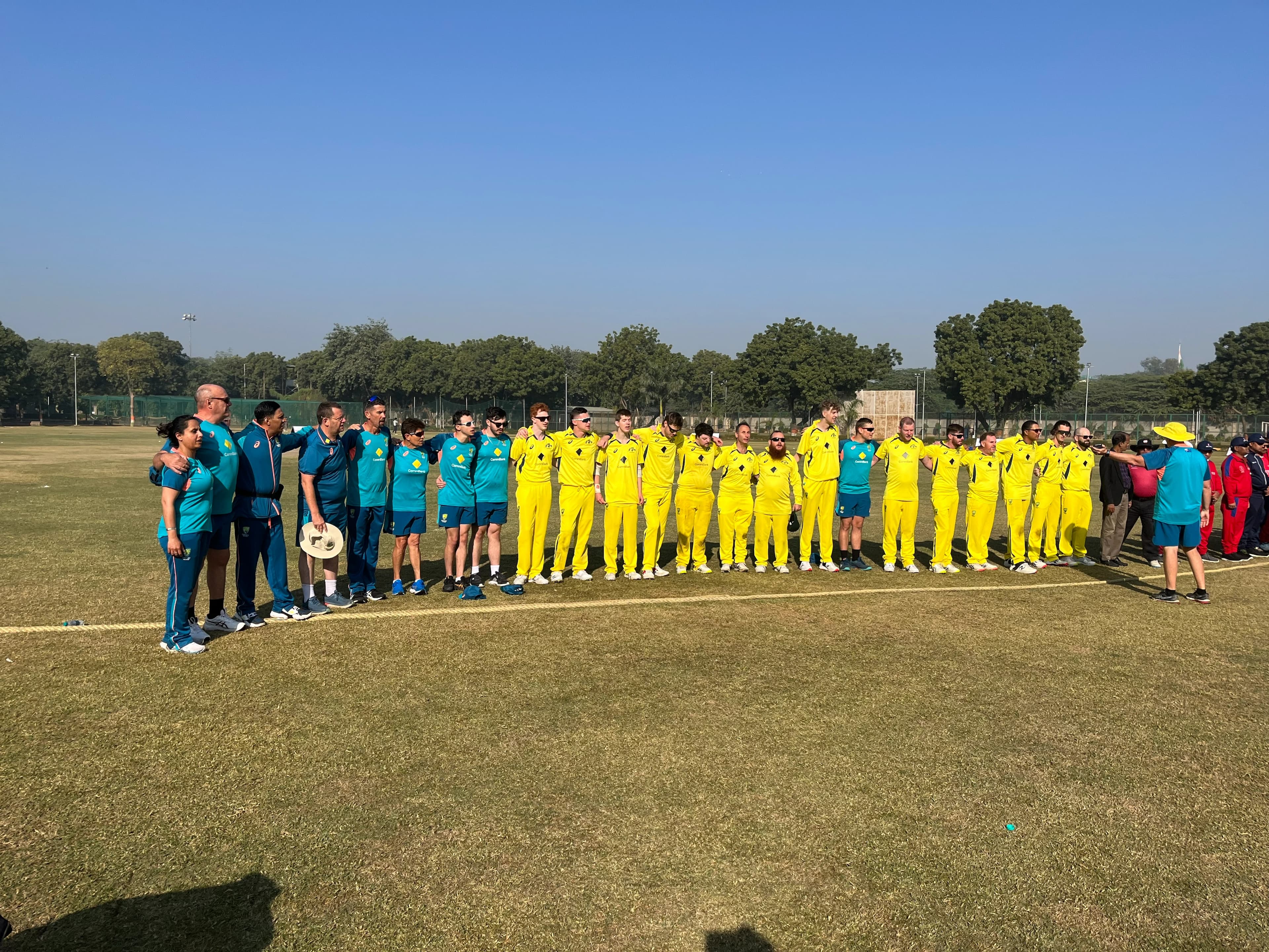 Sports physiotherapist , T-20 world cup cricket , Australian Cricket team playing against Nepal in Delhi , Dec 2022